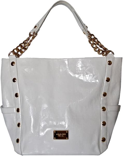 michael kors delancy tote white|White Michael Kors Totes .